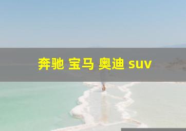 奔驰 宝马 奥迪 suv